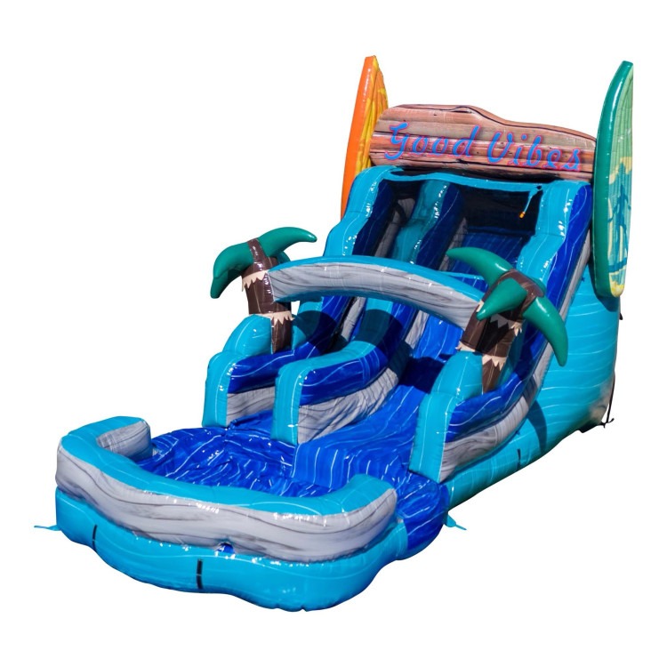 Good vibes 18' single lane Waterslide