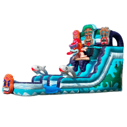 Tiki tovi 18' Dual lane Waterslide