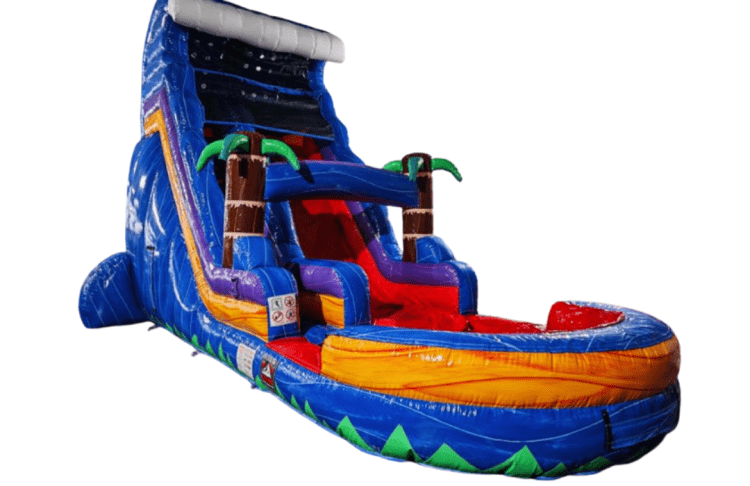 COMING 2026 20ft Blue Tropical Waterslide