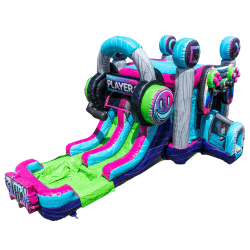 Glitch Gamer Dual Lane Bounce House w/ Slide