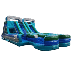 18' Wet/ Dry Waterslide W/Obstacle Course