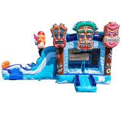 Tiki Tovi Dual Lane Bounce House W/Slide